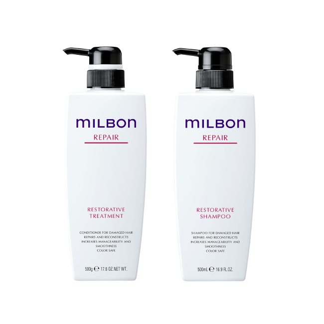 MILBON居家保養洗護組500ml-台中護髮推薦