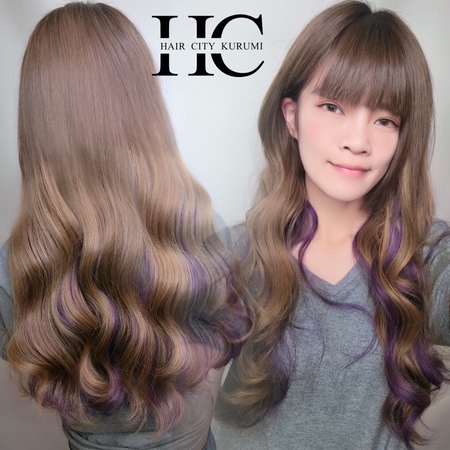 接髮前後比照圖 特殊色接髮-台中接髮推薦