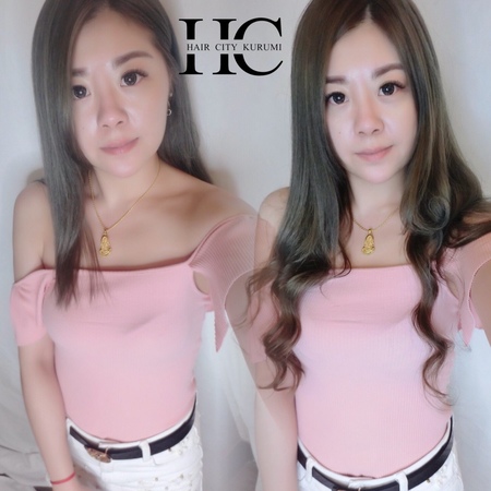 接髮前後比照圖 特殊色接髮-台中接髮推薦